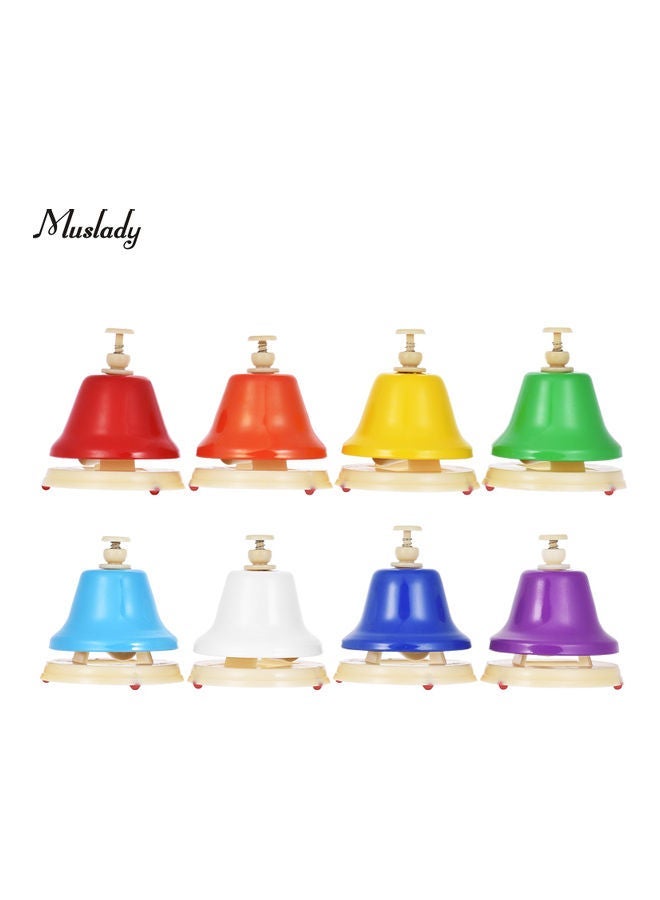 نيبمينينت 8 Notes Colorful Hand Bell Set Musical Toy - Image 5