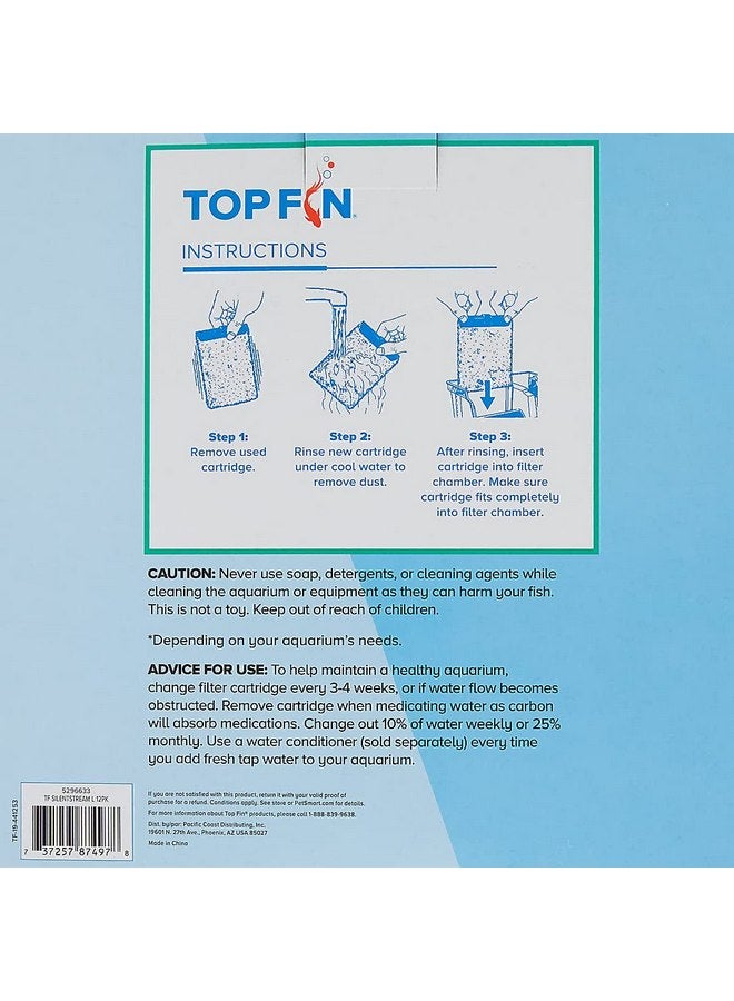 Top Fin Silenstream Large PF-L Filter Cartridges Refill - Image 2