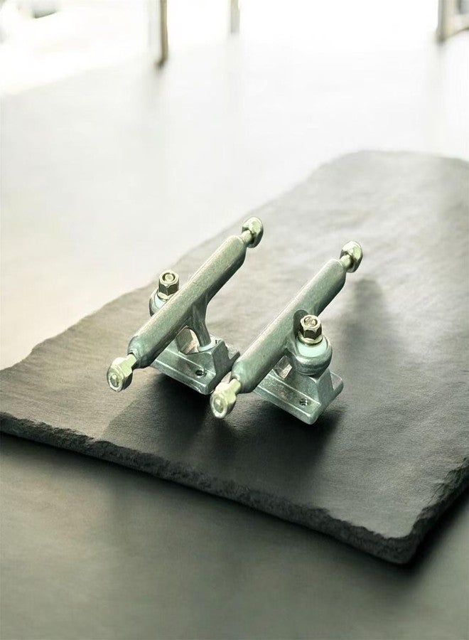 LEEFAI Pro Fingerboard Trucks G5, Raw Metal Color, Regular Kingpin, 2 Trucks with Hardware (34mm) - Image 4