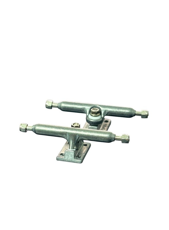 LEEFAI Pro Fingerboard Trucks G5, Raw Metal Color, Regular Kingpin, 2 Trucks with Hardware (34mm) - Image 1