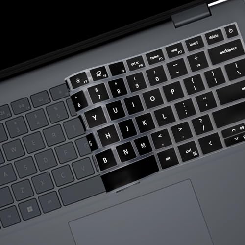 RAYA Silicone Keyboard Cover for Dell Inspiron 14 Plus [ 5440/5441 / 7440/7441 ] and Dell 14 Plus [ DB04255 / DB14250 / DB14255 ] 14inch Laptops [Will NOT fit for Dell Pro 14 Laptops] (Black) - Image 3