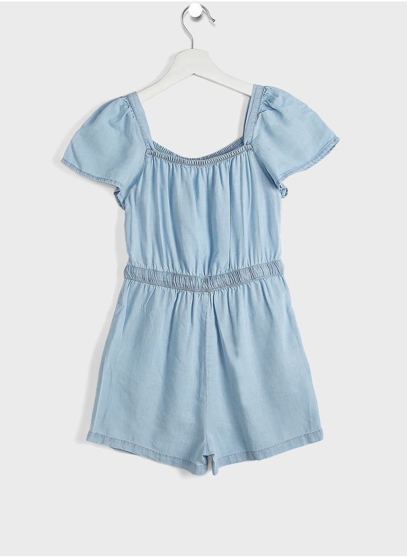 MANGO - Kids Front Tie Playsuit - Image 1