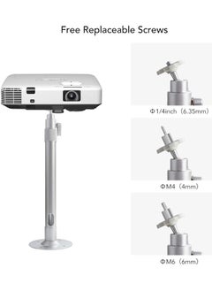 Universal Extending Projector Ceiling Mount Hanger – 360° Rotatable Head, Extendable Length (13.8-23.6 Inches), Supports 11 lbs Load, Ideal for Projectors & Cameras, Adjustable Bracket for Home Theater, Office, and Event Spaces - pzsku/ZCCD2B9BA48CE9B7349FDZ/45/_/1739985812/cbecc0b5-6f82-4dab-b652-ba84ffd3db4a