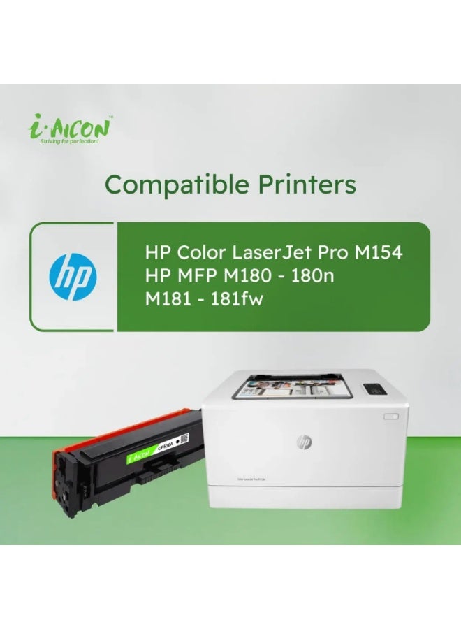 i-AICON Compatible Black Laser Toner CF530A 205A 1300 Pages HP M154 M180 M181 - Image 5