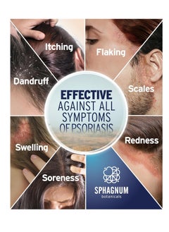 Sphagnum Botanicals NEW 2025 Psoriasis Shampoo with Salicylic Acid – Natural Treatment for Dry, Itchy, Flaky, Red Scalp with Peat & Menthol. Promotes Hair Strength & Growth 8.45 fl oz  - Image 3