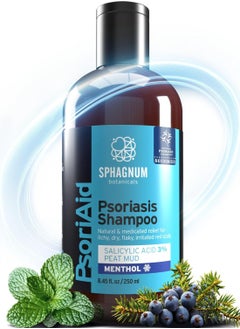 Sphagnum Botanicals NEW 2025 Psoriasis Shampoo with Salicylic Acid – Natural Treatment for Dry, Itchy, Flaky, Red Scalp with Peat & Menthol. Promotes Hair Strength & Growth 8.45 fl oz  - Image 4