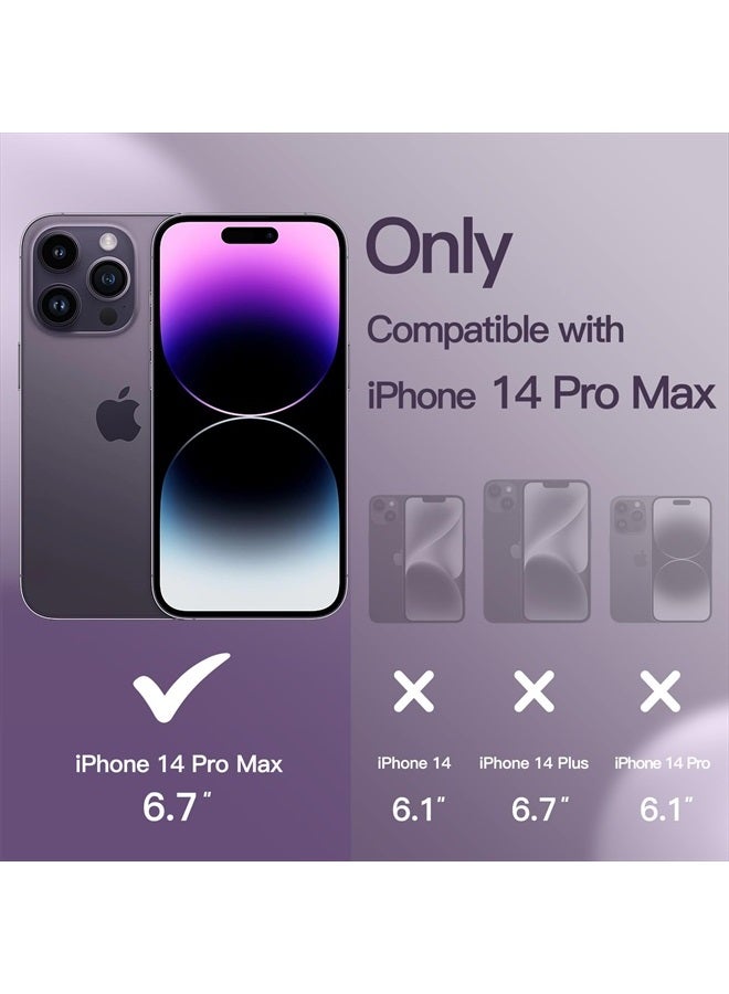 Jetech جراب سيليكون لهاتف iPhone 14 Pro Max مقاس 6.7 بوصة، جراب حماية كامل للجسم بملمس حريري ناعم، غطاء مقاوم للصدمات مع بطانة من الألياف الدقيقة (أرجواني غامق) - Image 2
