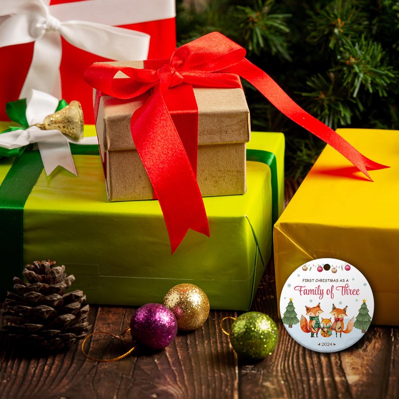 TinhCD Store عائلة عيد الميلاد الحلي 2024 جديدة أبي أمي هدايا لأمي جديدة لأول مرة هدايا أبي بابيس أول عيد ميلاد زخرفة 2024 - Image 4