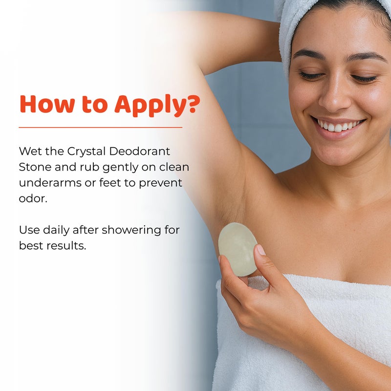 Thai Deodorant Stone Crystal Stone in Basket - Image 5