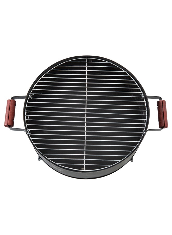 السنيدي شواية فحم للرحلات، منقل فحم للشوي، اسود، مقاس 45*13 سم - Image 2