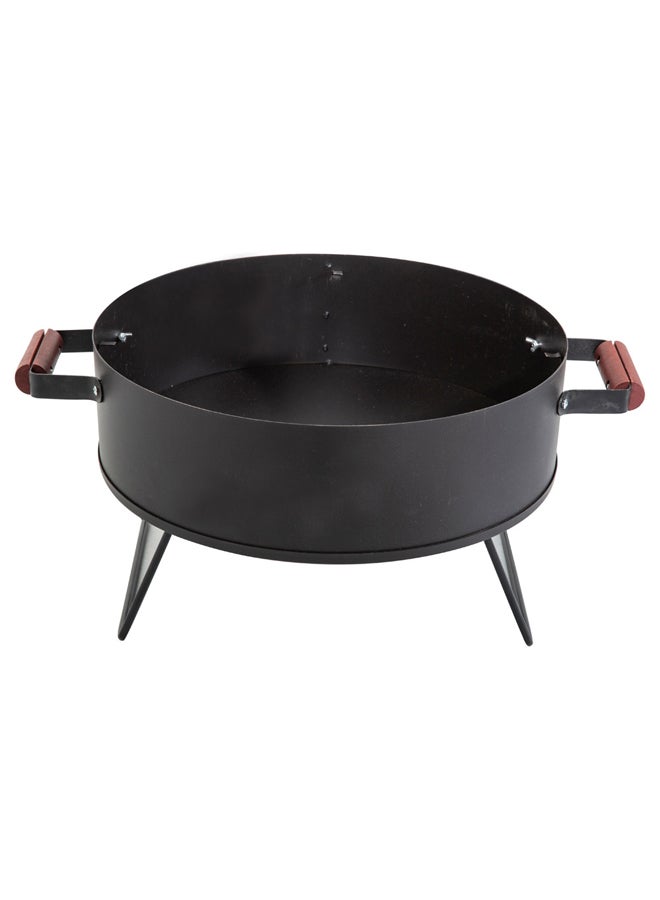 السنيدي شواية فحم للرحلات، منقل فحم للشوي، اسود، مقاس 45*13 سم - Image 3