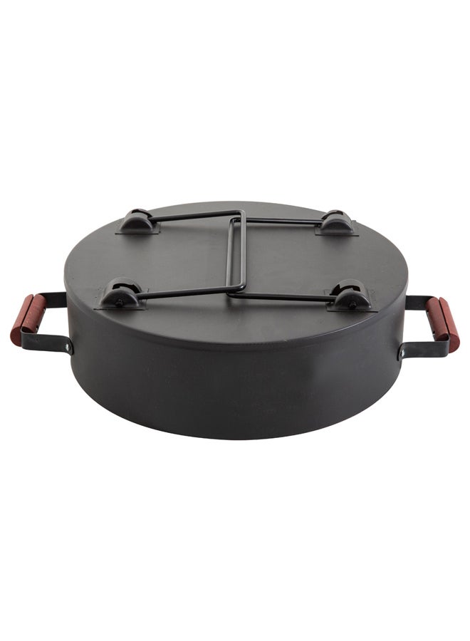 السنيدي شواية فحم للرحلات، منقل فحم للشوي، اسود، مقاس 45*13 سم - Image 4