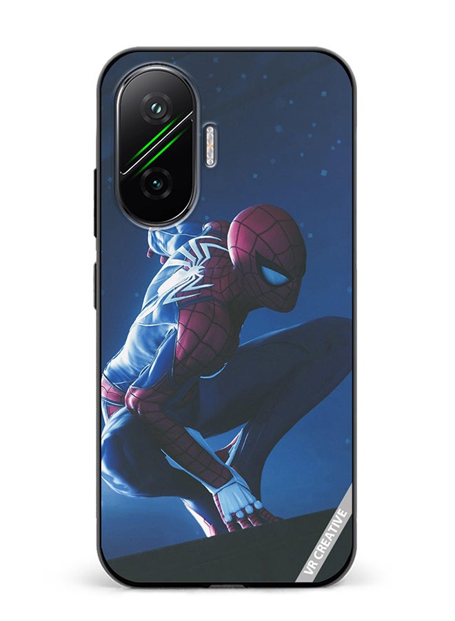 Protective Case Cover For Xiaomi Poco F7 Spiderman Design Multicolour