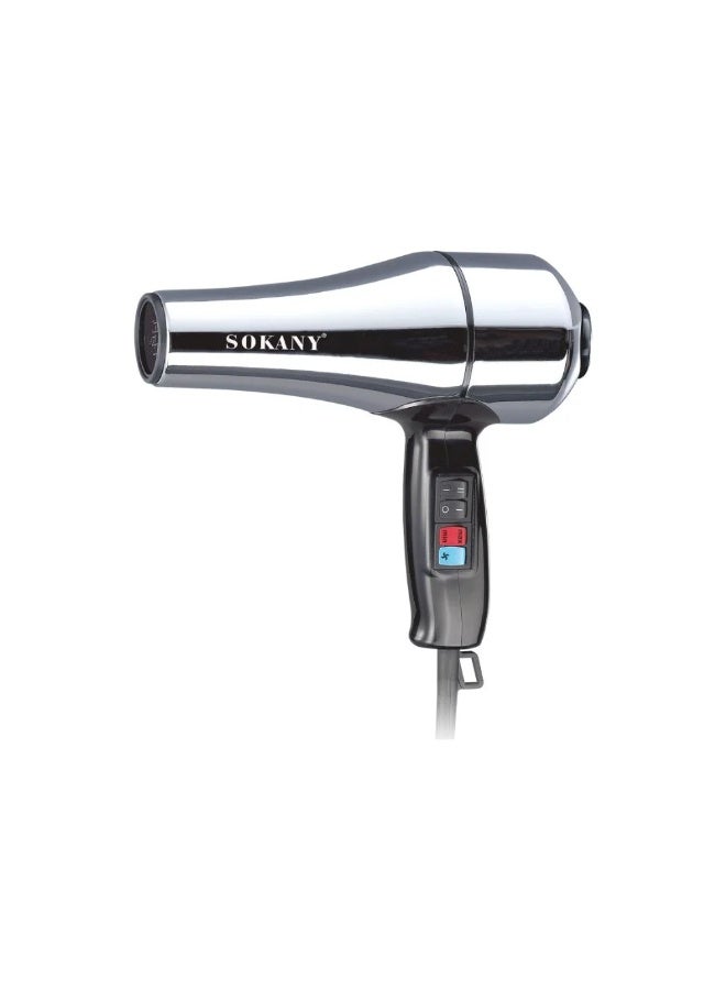 Sokany Hair Dryer MD-3000 Stainless – 3000W, 220-240V, 2 Speeds - Image 1