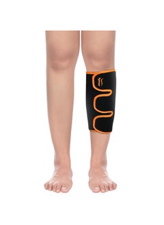 Tynor Tynor Shin & Calf Support Neo, Enhanced Compression & Comfort for Sports, Gym, Running and Daily Activities | Odour Free, Pain Relief for Men & Women | Black & Orange (Pack of 1)  - Image 1