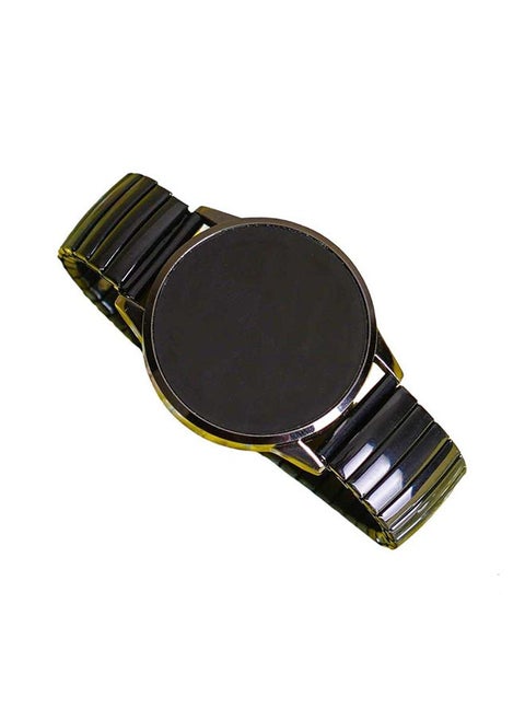 Touchscreen rubber metal digital watch