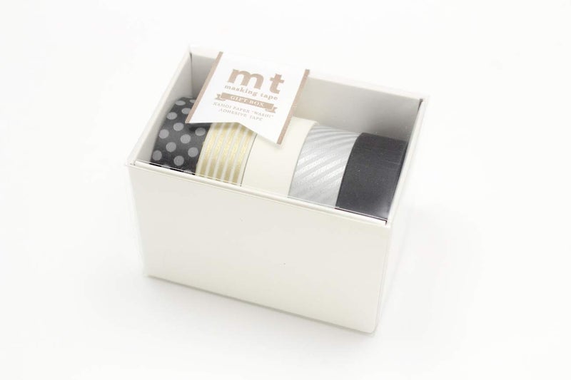 MT mt Washi Masking Tape Gift Box 15 mm x 10 mtrs Shade - Monotone II - (Set of 5) 