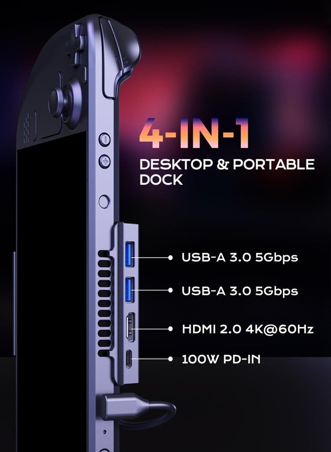 NEWQ Steam Deck Dock, Portable Stand Design Docking Station With HDMI 4K@60Hz, 2 USB-A3.0, PD-in 100W Max, OLED Accessories - Image 2