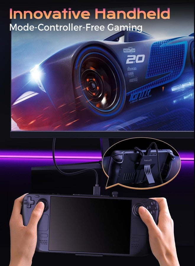 NEWQ Steam Deck Dock, Portable Stand Design Docking Station With HDMI 4K@60Hz, 2 USB-A3.0, PD-in 100W Max, OLED Accessories - Image 3