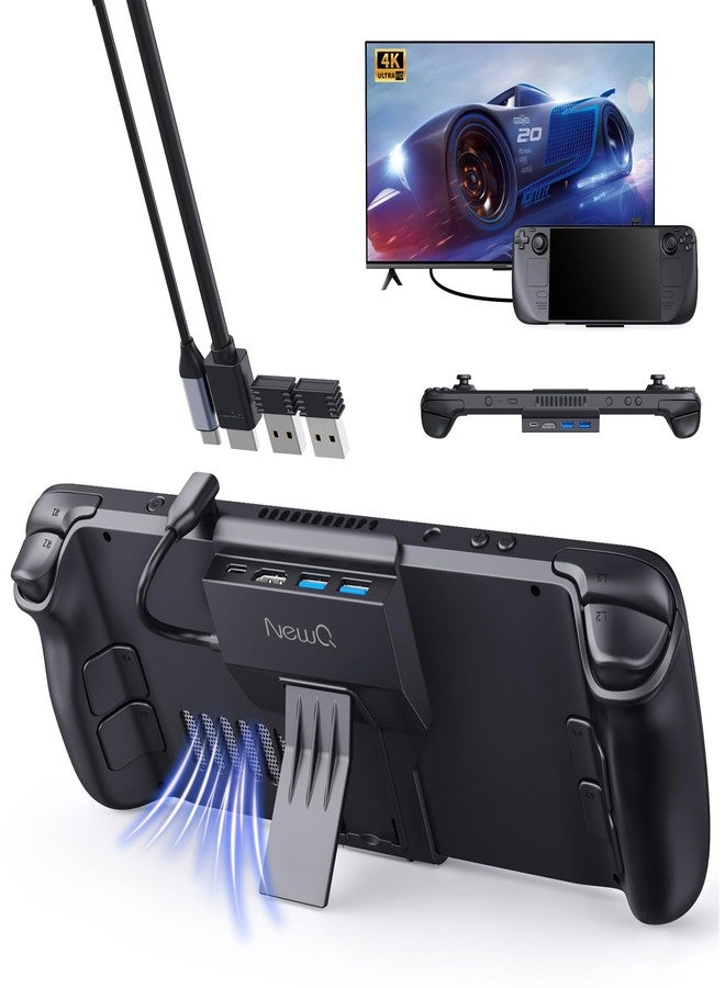 NEWQ Steam Deck Dock, Portable Stand Design Docking Station With HDMI 4K@60Hz, 2 USB-A3.0, PD-in 100W Max, OLED Accessories - Image 1