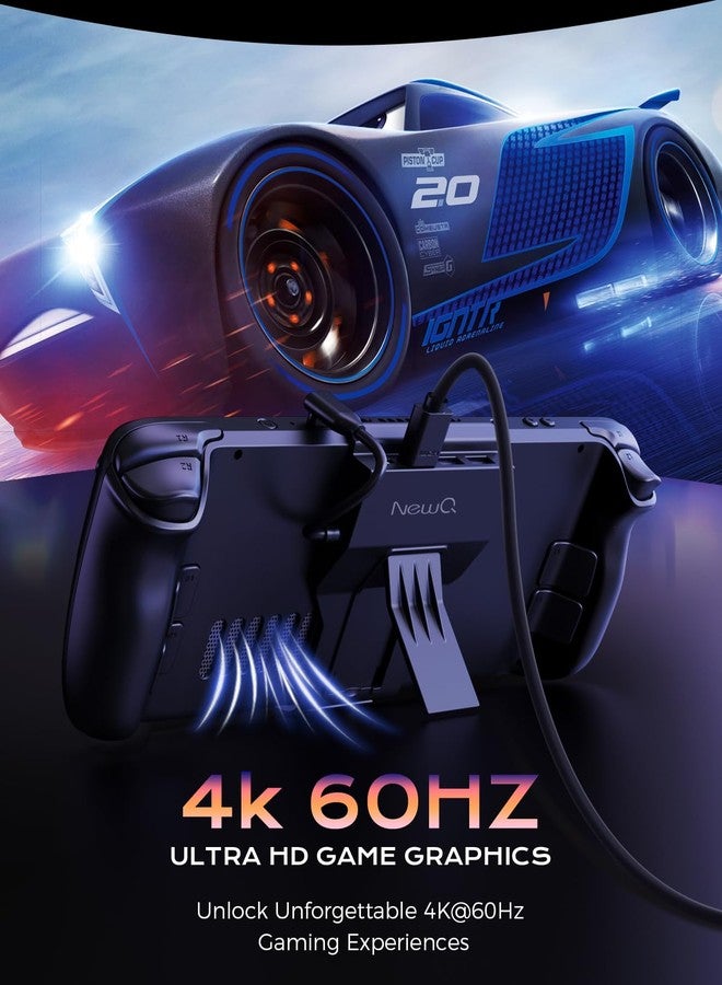 NEWQ Steam Deck Dock, Portable Stand Design Docking Station With HDMI 4K@60Hz, 2 USB-A3.0, PD-in 100W Max, OLED Accessories - Image 4