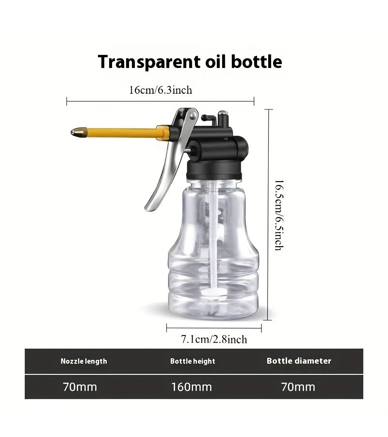 High Pressure Oil Bottle With Copper Nozzle Long Spout Container And Straight Spout Container - Image 2