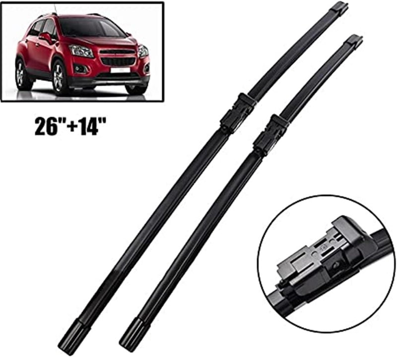 QASULER Front Wiper Blades for Chevrolet Trax 2015-2020 - Image 3