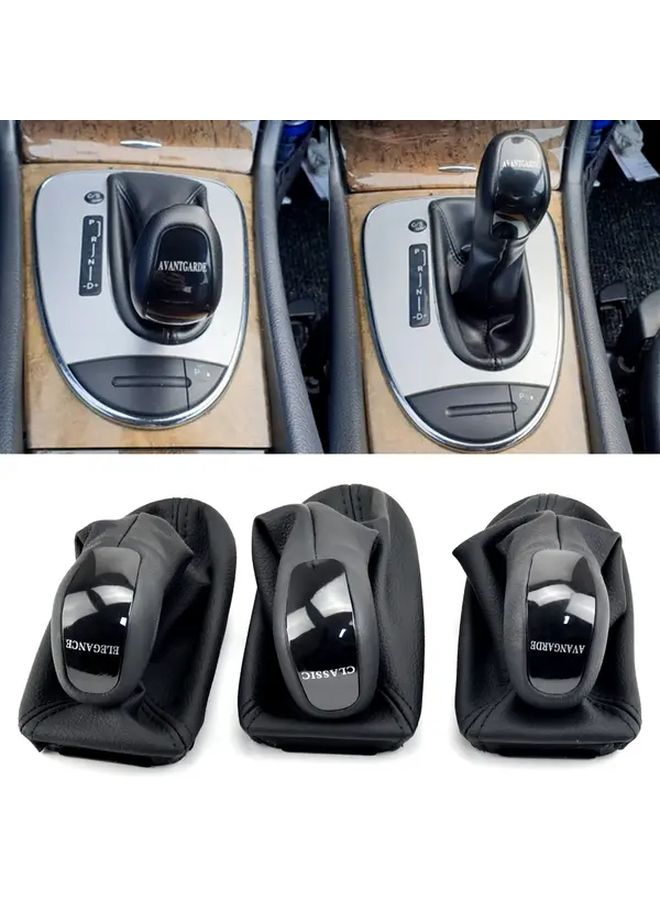 For Mercedes Benz W211 Elegance Automatic Gear Shift Knob Lever Shifter Stick Gaiter Boot Cover Case Interior Upgrade Premium Precision Fit Vehicle Styling Accessory - Image 2