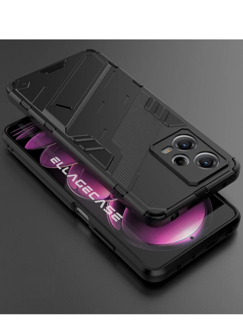 ELLAGECASE Shockproof Case for Xiaomi Redmi Note 12 5G / Xiaomi Poco X5 5G, Enhanced Protection, Built-in Magnetic Mount, Convenient Stand, Solid Camera Protection  - Image 3
