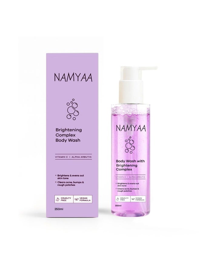 Namyaa Body Wash With Niacinamide Vitamin C Brightening Complex Fades Dark Spots Evens Skin Tone Gentle Daily Shower Gel 250ml Pack Of 1 - Image 1