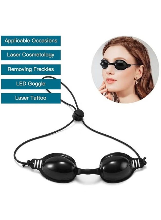 ZVEV 2 Pcs Laser Safety Glasses - Red Light Therapy & Laser Hair Removal Treatment - Aesthetic Patient Protection Glasses IPL, LED, UV Lamp Treatment  - Image 2