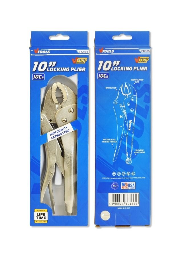 VTOOLS 10 Inch Carbon Steel Locking Plier - Image 5