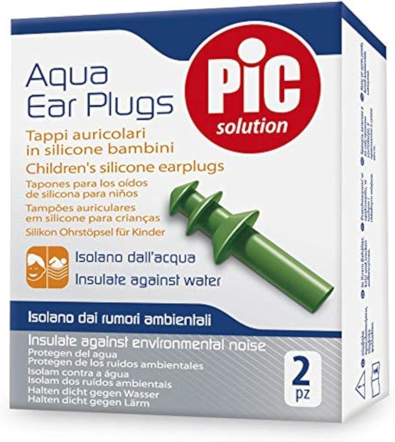 Pic Solution Sport Cap Auriolare Silicone Children 2 Pieces, One Size