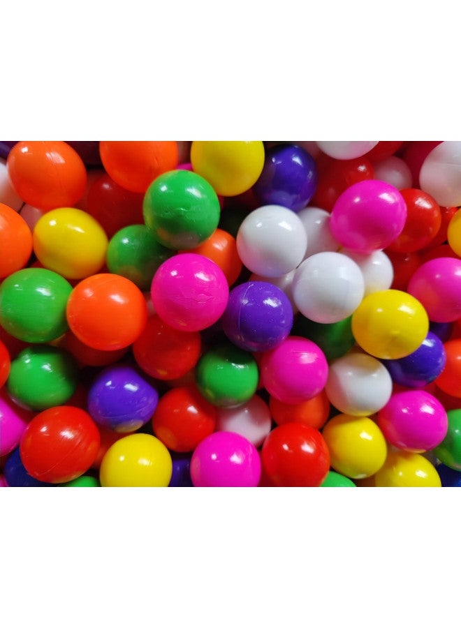 EEVOVEE, 24 pcs 7 cm Big Size Soft and Safe Multi Colour Fun Packed Plastic Pool Balls for Kids. Plastic Balls for Kids with Soft Edged Balls. - Image 1
