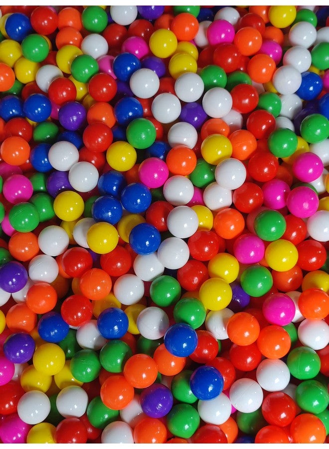 EEVOVEE, 24 pcs 7 cm Big Size Soft and Safe Multi Colour Fun Packed Plastic Pool Balls for Kids. Plastic Balls for Kids with Soft Edged Balls. - Image 5