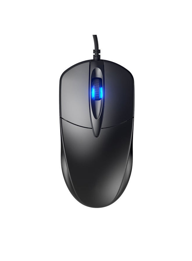 Direct Explosions Professional Office USB Wired Colorful Luminous Mute Game Lol Mouse-Color:M1 Luminous Wheel Silent Model 1.5m Brushed Silk Color Box - Image 1