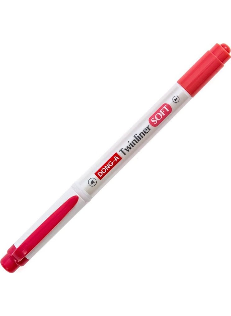 Dong-A - Twinliner Soft Highlighter Red No:13 - Image 1