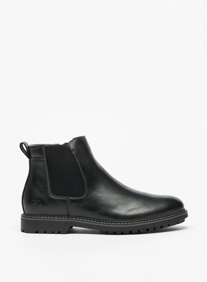 LBL by Shoexpress Men's Textured Slip-On Chelsea Boots