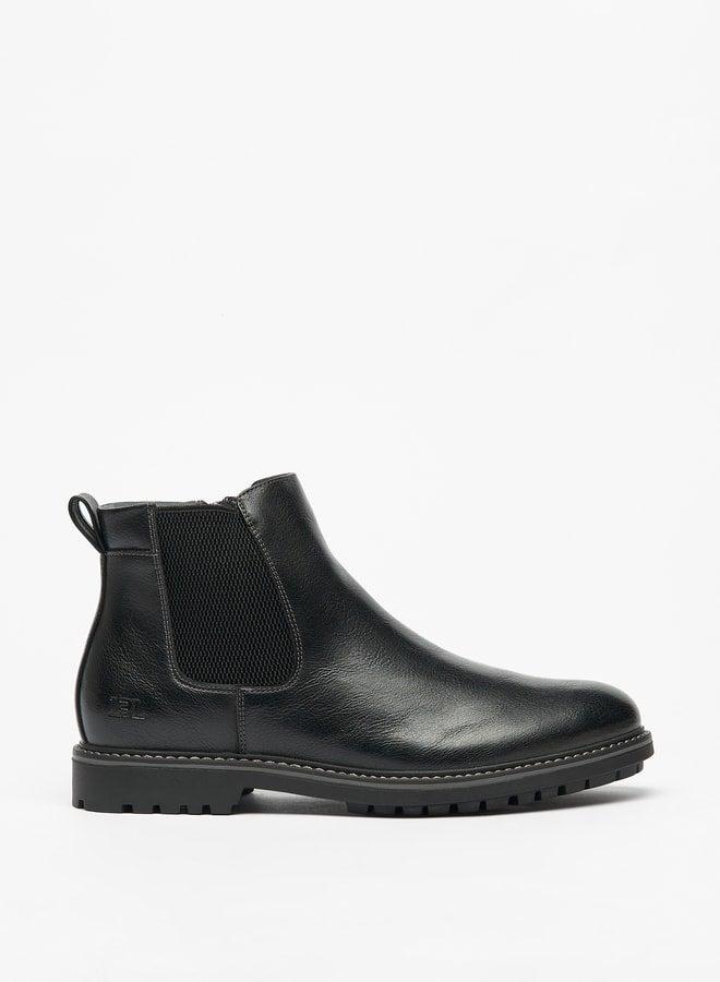 LBL by Shoexpress Men's Textured Slip-On Chelsea Boots - Image 3