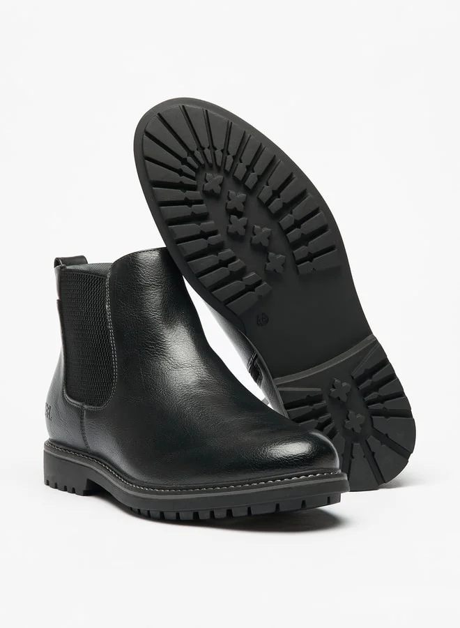 LBL by Shoexpress Men's Textured Slip-On Chelsea Boots
