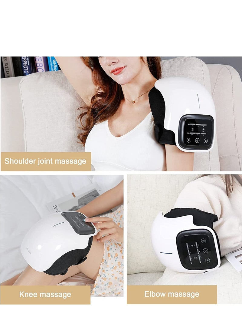 Knee Massager with Heat and Kneading for Pain Relie，Infrared Heated Vibration Physiotherapy for Arthritis Massager，Cramps and Joint Warmer Rechargeable LED Display - Image 5