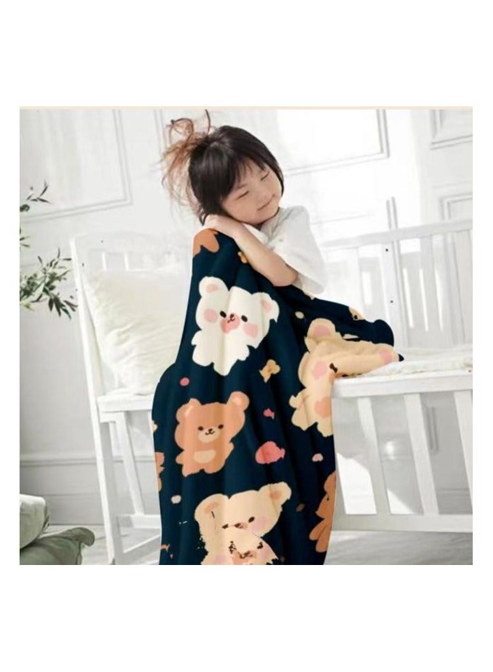 عام بطانية رقيقة من الفانيلا (دافئة ومريحة، ومناسبة للنوم، واستخدام الألعاب، وإزالة الغبار والرمل) 150 سم * 200 سم - 1051 - Image 4