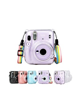 SYOSI Instant for Mini 11 Clear Case, Protective Clear Case, Compatible with for Fujifilm Instax Mini 11 Instant Camera, with Adjustable Rainbow Shoulder Strap, Present to Friends and Families  - Image 5