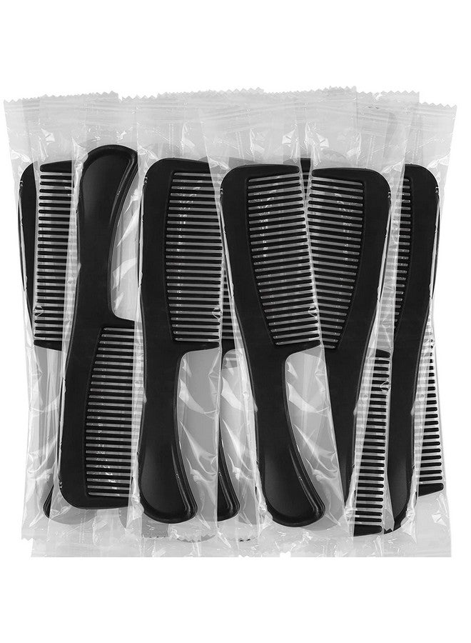 HQSLsund Bulk Hair Combs Pack of 100 - Individually Wrapped for Women, Kids, Hotel, Airbnb, Shelter, Nursing Home, Charity, and Church (Black) - Image 1