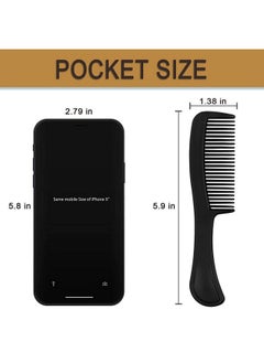 HQSLsund HQSLsund Bulk Hair Combs Pack of 100 - Individually Wrapped for Women, Kids, Hotel, Airbnb, Shelter, Nursing Home, Charity, and Church (Black)  - Image 3