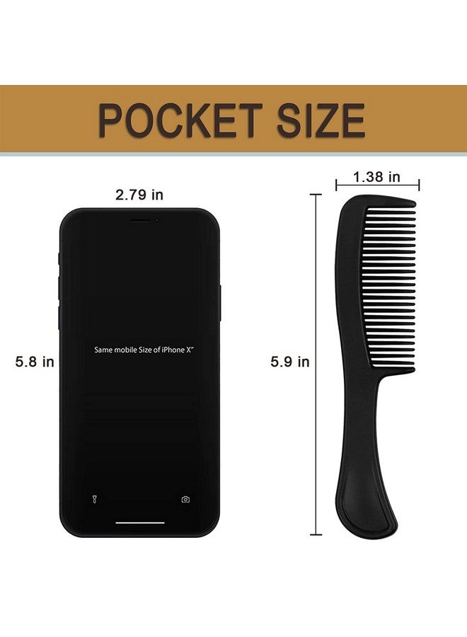 HQSLsund Bulk Hair Combs Pack of 100 - Individually Wrapped for Women, Kids, Hotel, Airbnb, Shelter, Nursing Home, Charity, and Church (Black) - Image 3