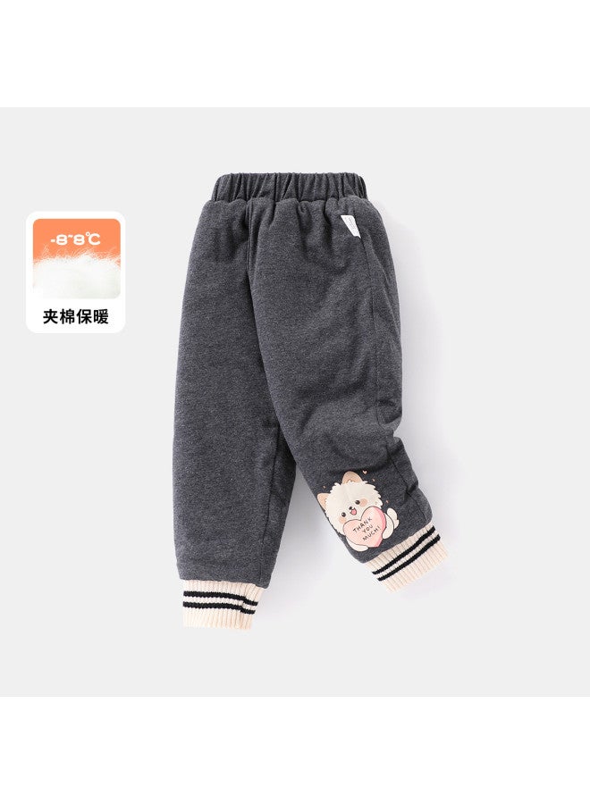 Girls' Winter Cold-proof Base Pants Toddler Thickened Casual Slim-fit Cotton Pants Warm - Image 4