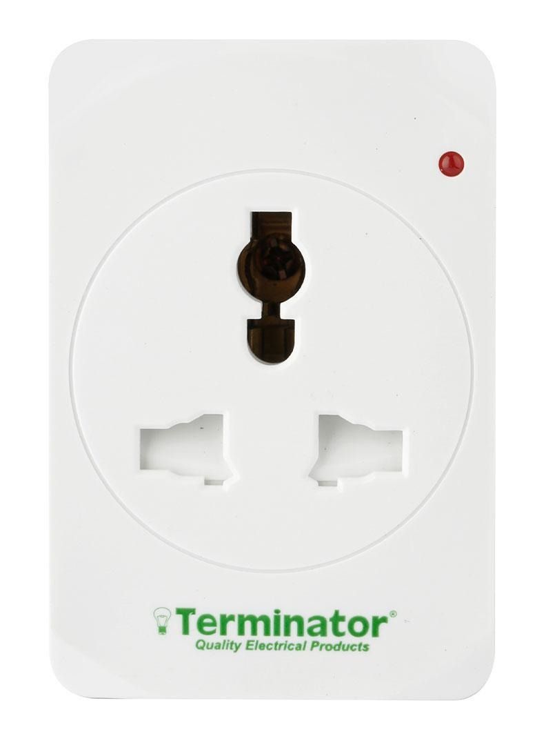 Terminator Terminator Power Adapter 3 Way Universal Sockets Universal Multi Plug Multi Adaptor with Neon Indicator  - Image 2