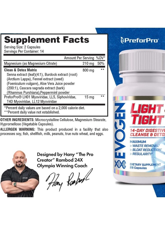Evogen Nutrition كبسولات لايت آند تايت البيضاء 28 كبسولة - Image 3