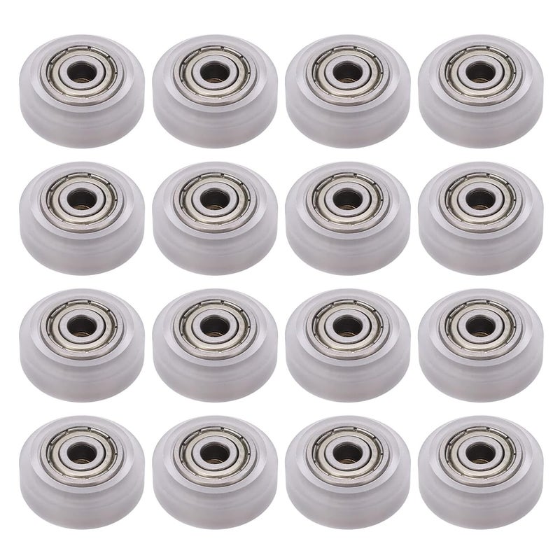 High Rigidity POM Pulley Wheel with Carbon Steel Bearing for 3D Printer Wheels, CNC, Writing Machine, 24mm, Transparent - Image 1
